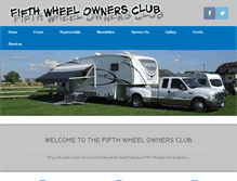 Tablet Screenshot of fifthwheelownersclub.com